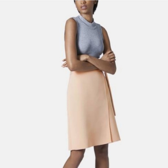 NWT Topshop D-Ring Wrap Skirt in Nude - Picture 6 of 6